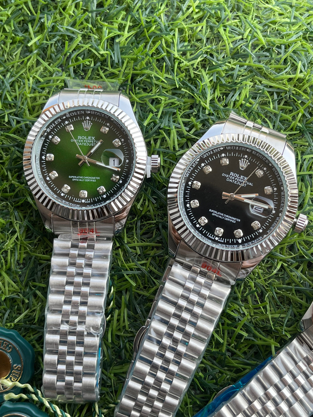 RC RLX Oyster Perpetual Datejust – Green Dial (Diamond Markers)