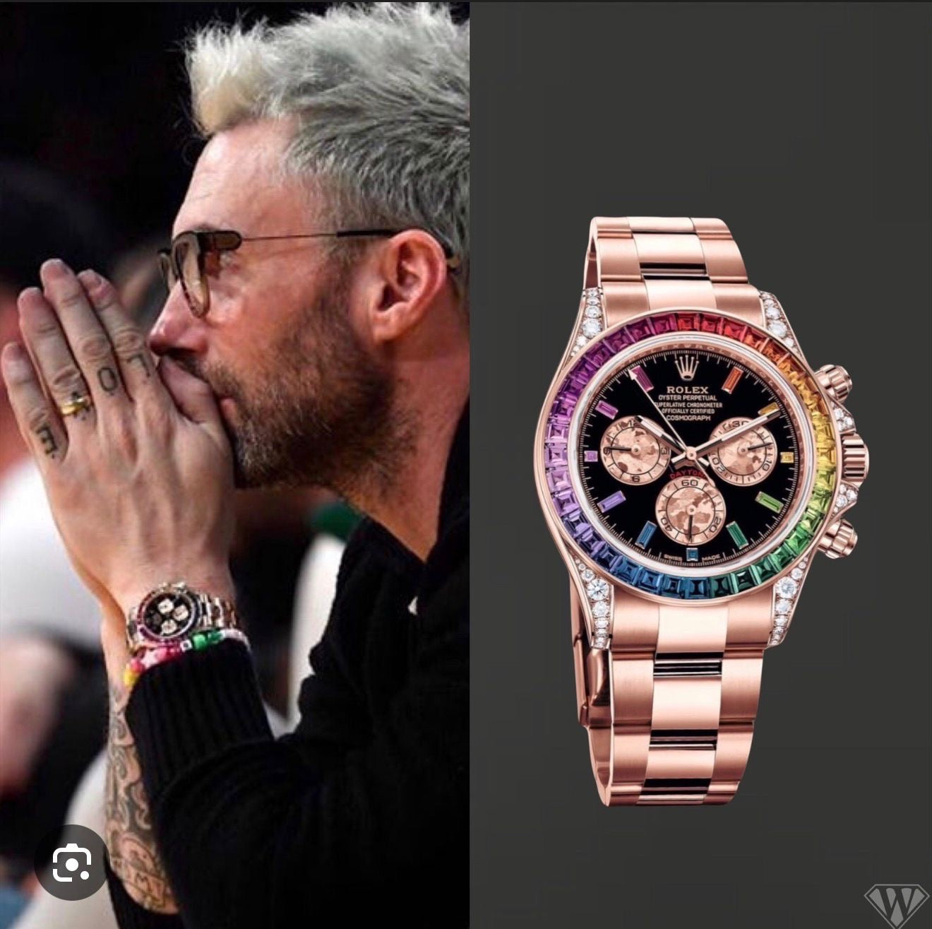 RC RLX Rainbow edition premium quality watch (featured by virat kohli)