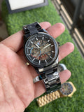 RC Tommy Automatic Skeleton Watch – All-Black Edition