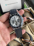 RC RLX Daytona – Silver Case, White Dial (Quartz Model)