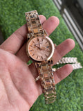 RC Burberrry Rose Gold Champagne Dial Watch