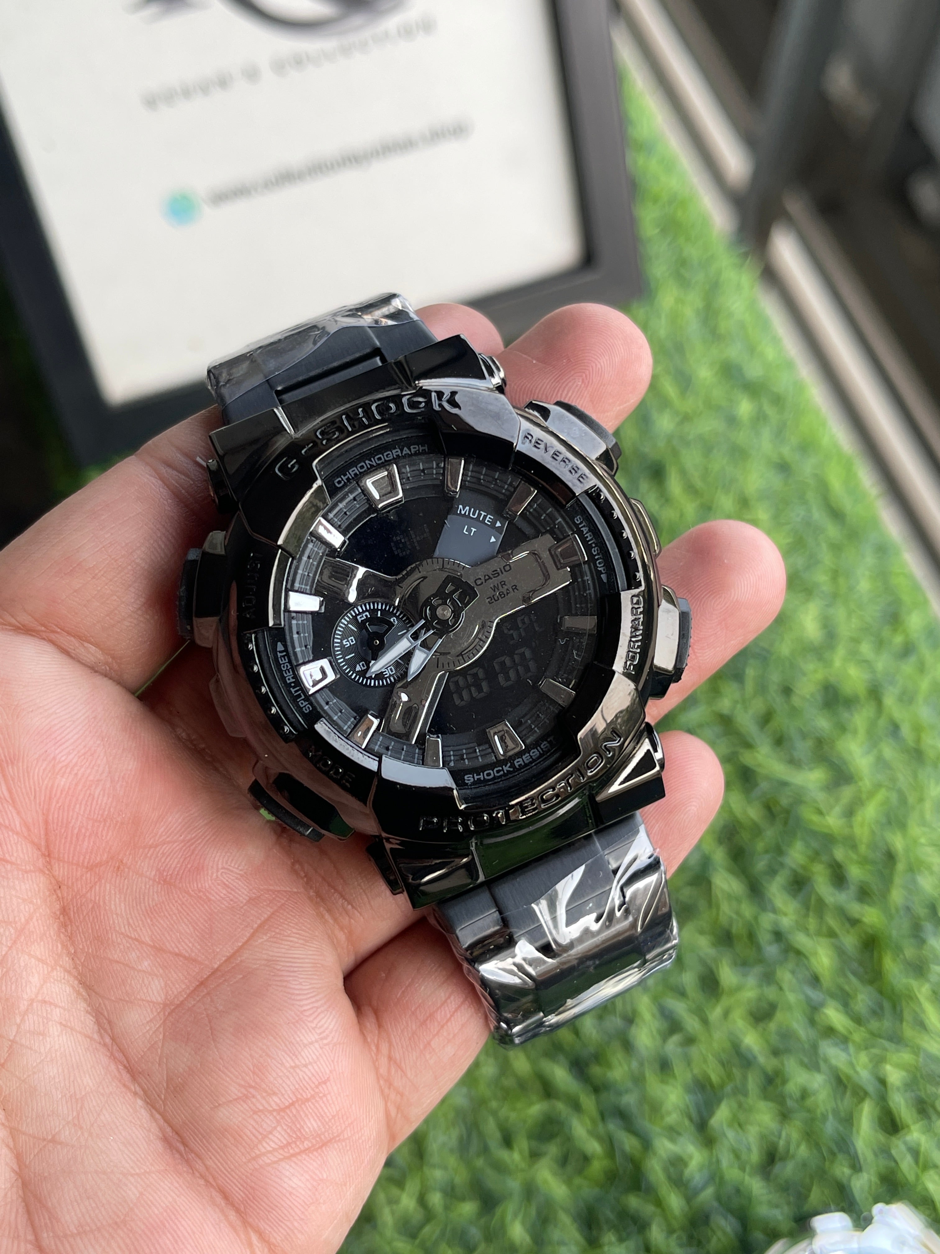 RC G-Shok All-Black Chronograph Watch
