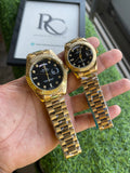 RC RLX Day-Date Couple Set “Golden Royal” Edition