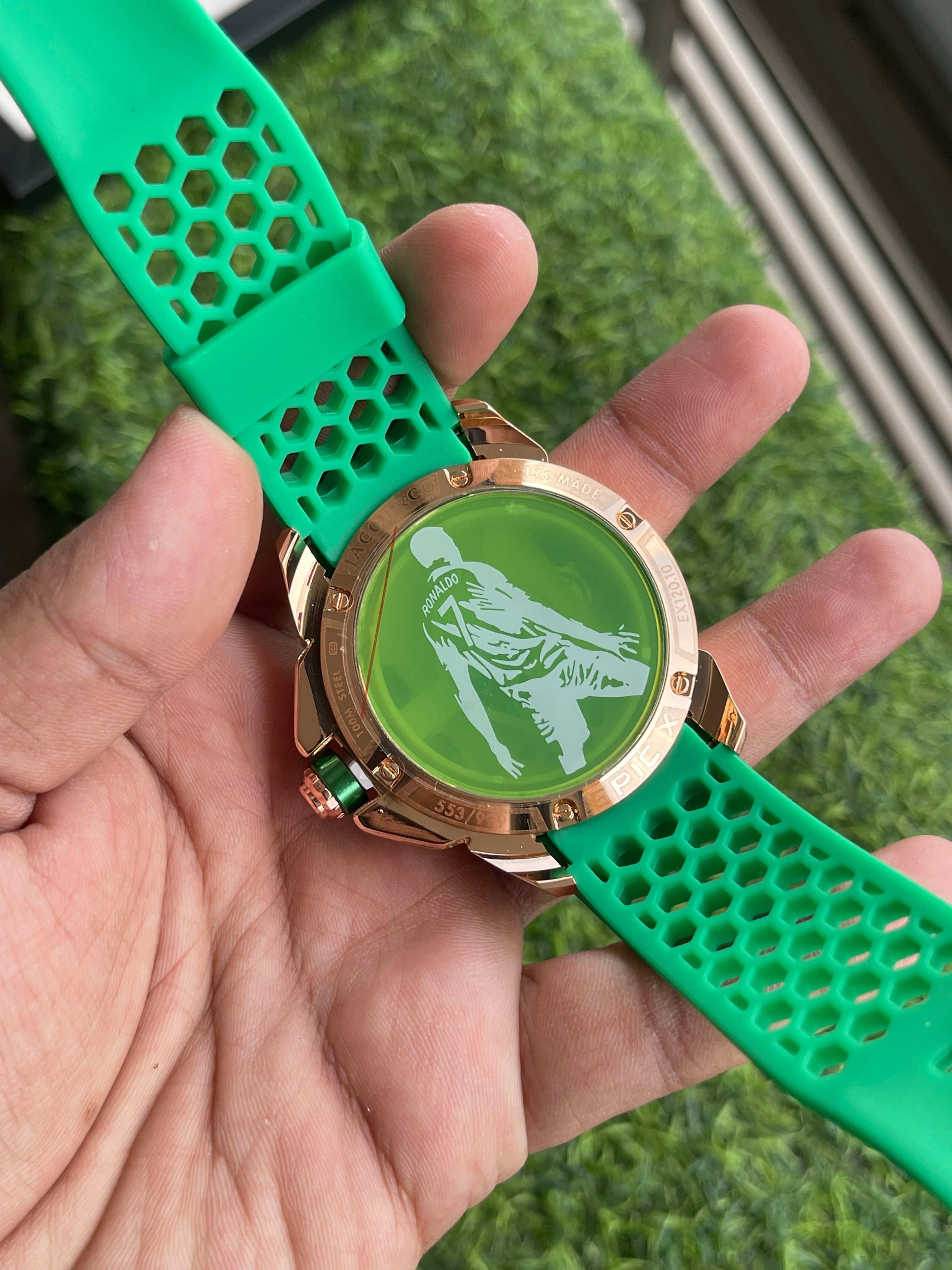 RC Jaacob & Co. Epic X CR7 Skeleton Edition (green-copper)