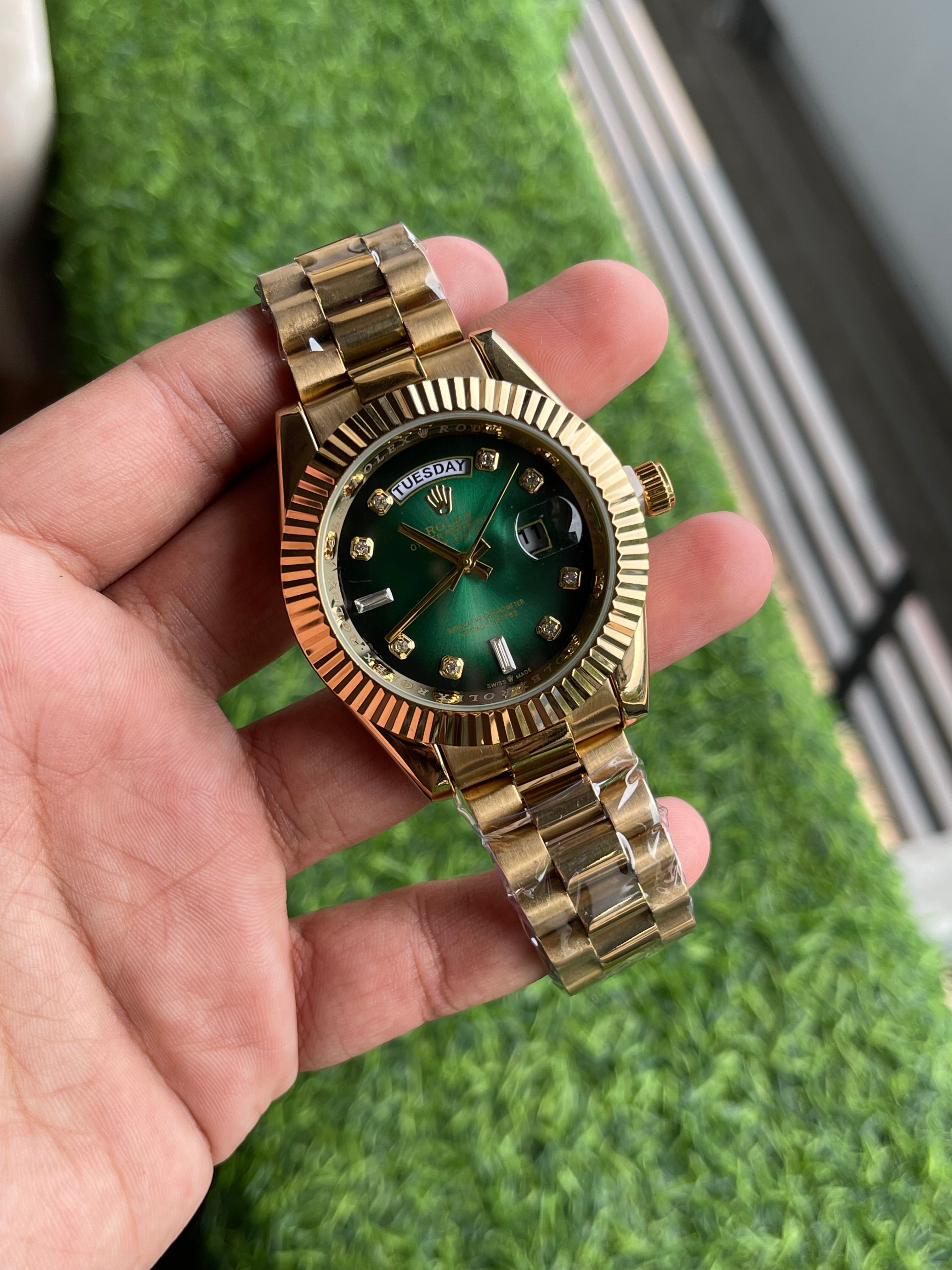 RC RLX Day-Date premium quality chain watch