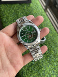 RC RLX Sky-Dweller – Green Dial (Stainless Steel)