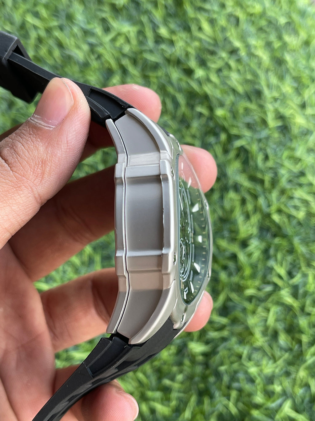 RC RM Luxury Skeleton Sports Watch – Black Silicone Strap