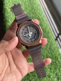 RC G-Shok GM-2100 Rose Gold Smoke Strap Edition