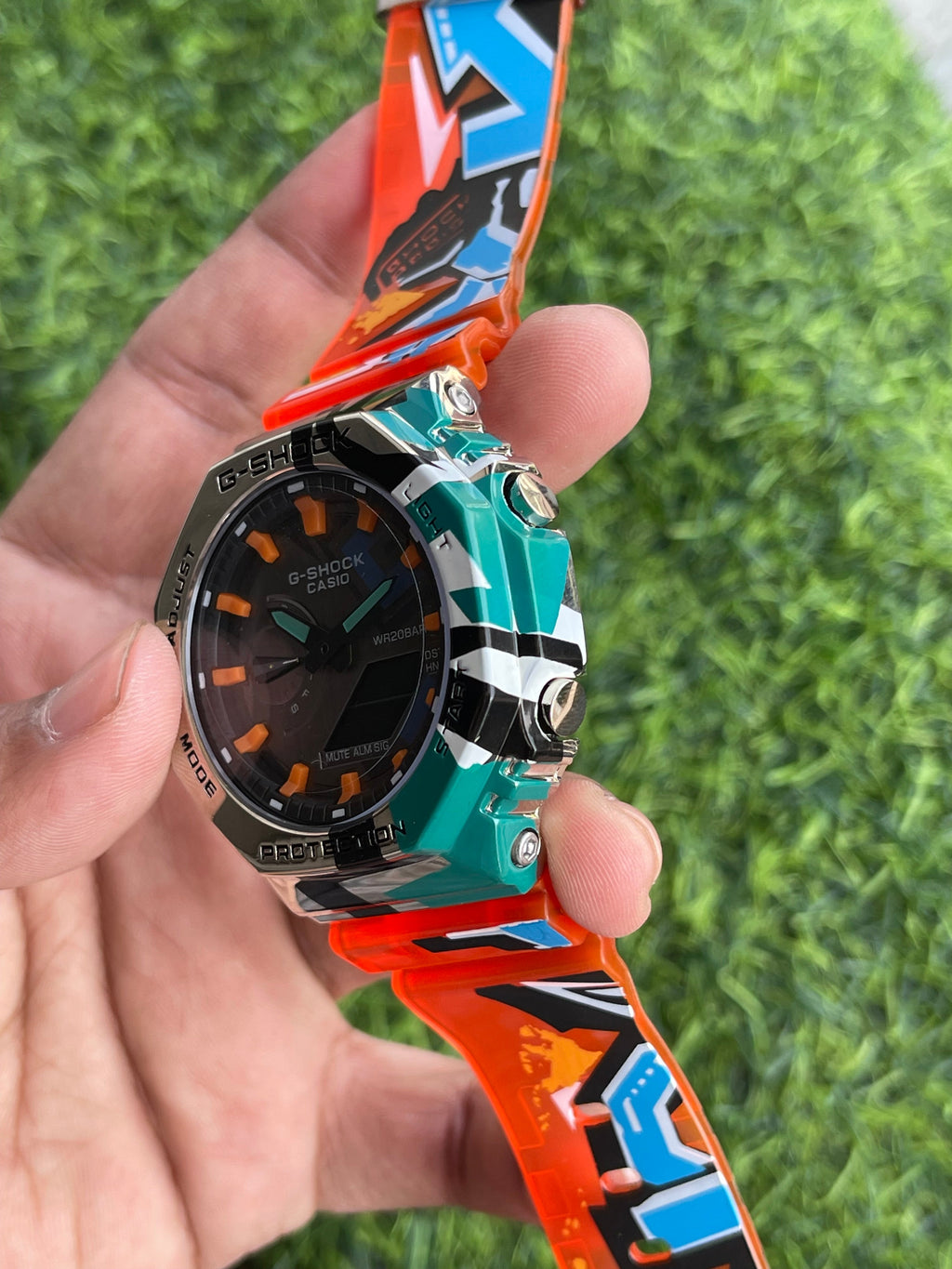 RC G-SHOK Multicolor Limited Edition – Dual Display Sports Watch