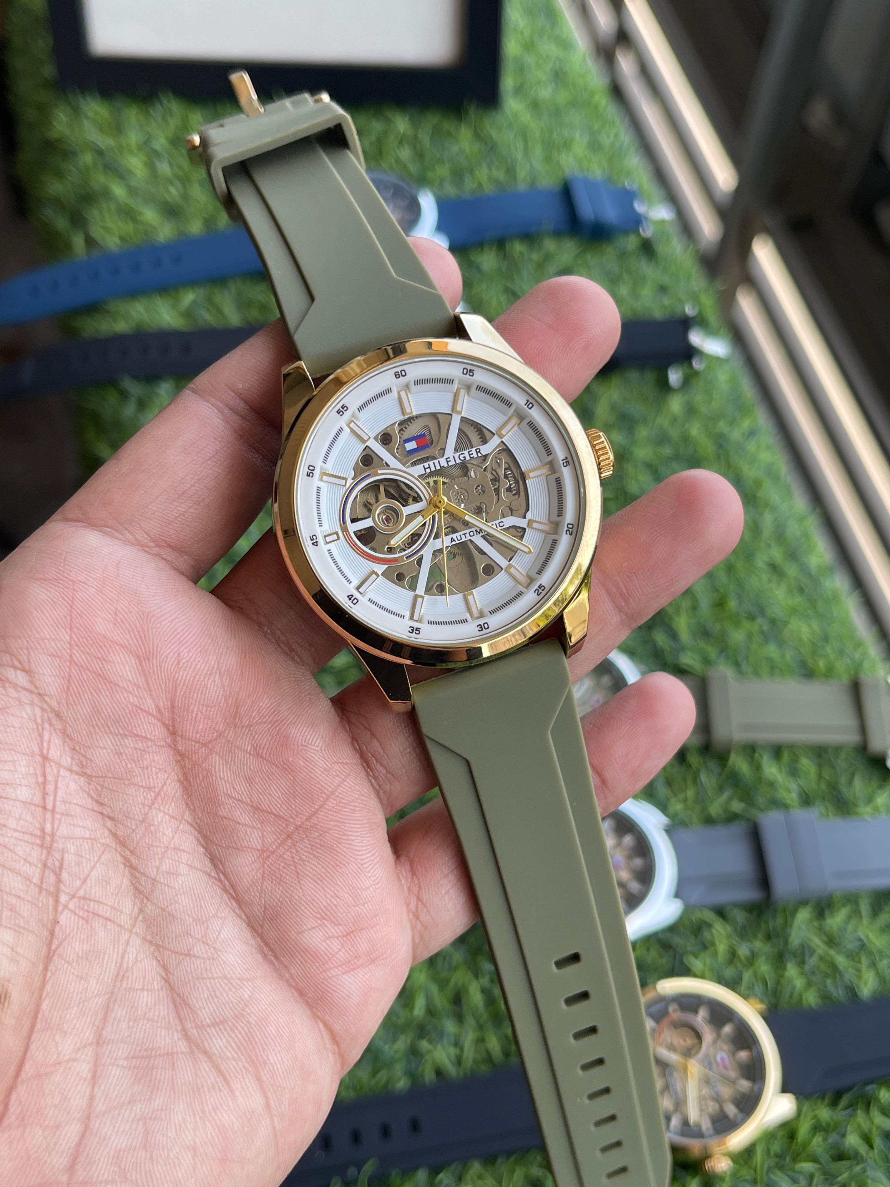 RC Tommy Hilfiger Automatic Skeleton Fusion Series (gold-green)