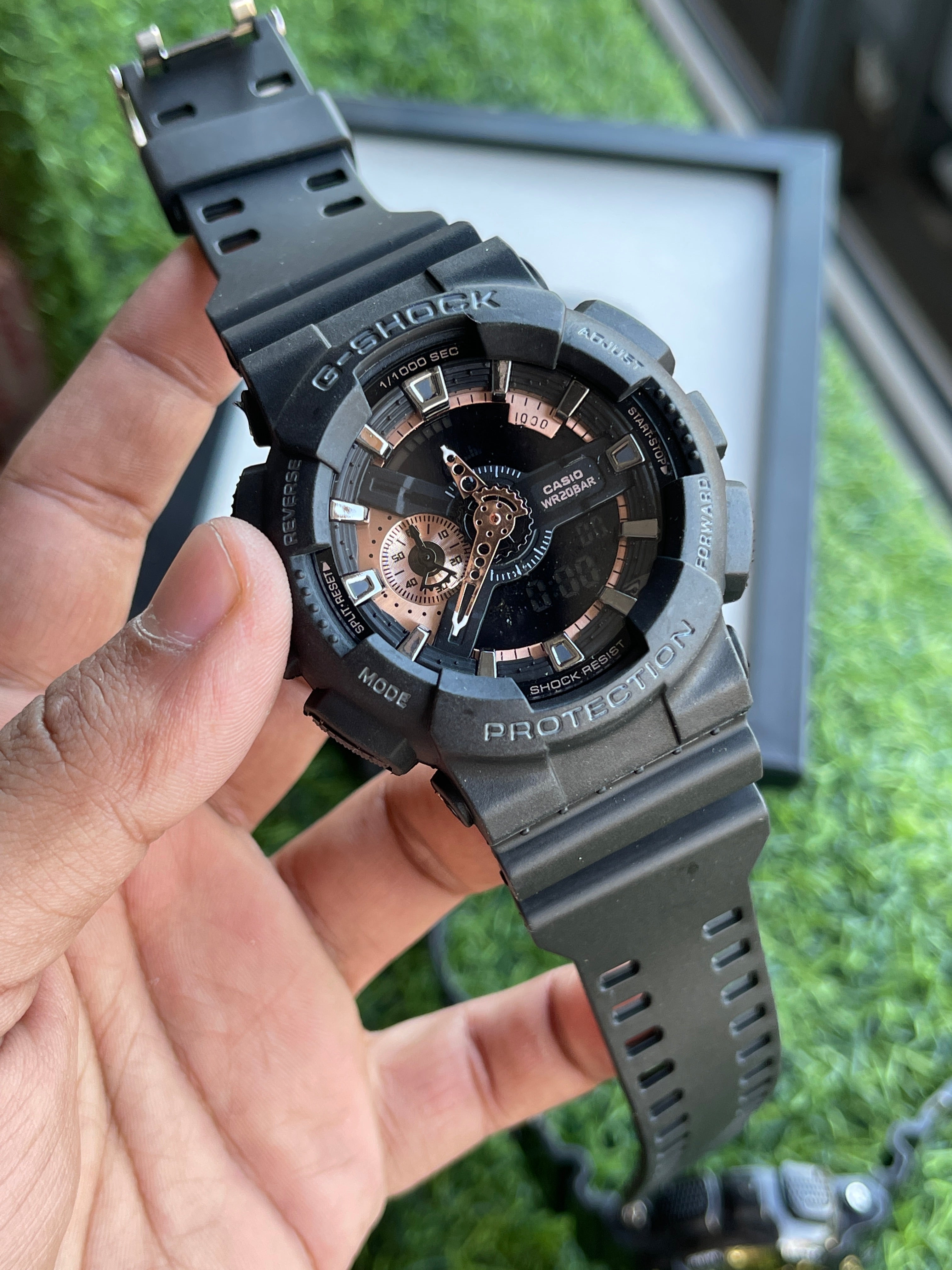 RC Casiio G-Shok Analog-Digital Men’s Watch – Black & Rose Gold Edition