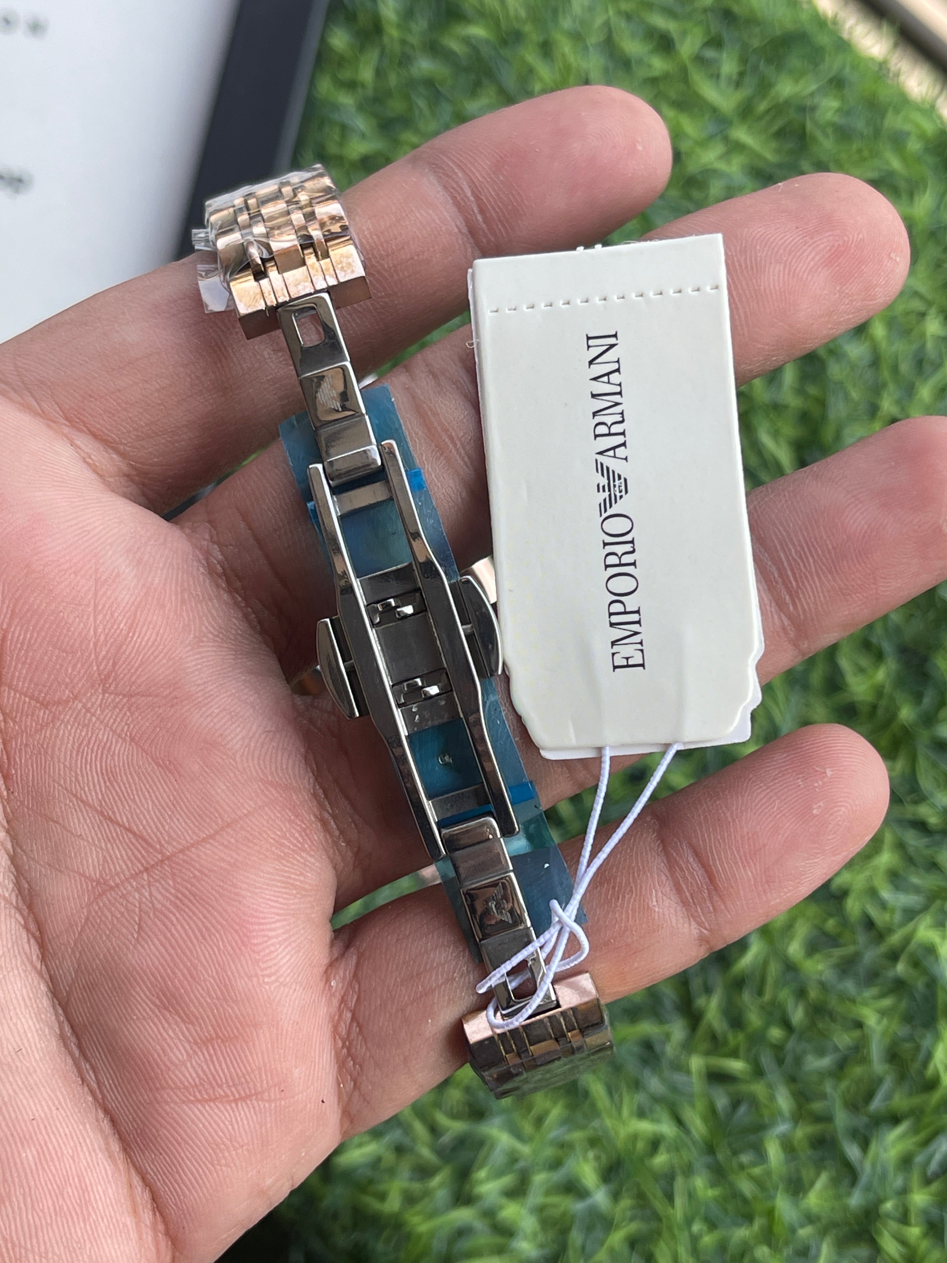 RC Emporiio Armanii–Style Rose Gold Crystal Dial Watch