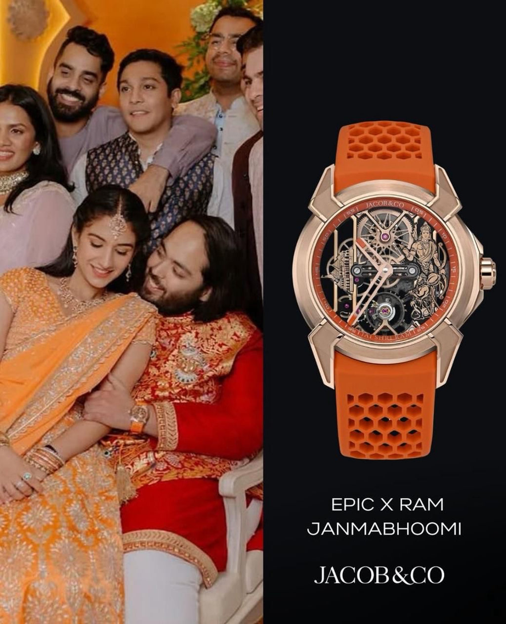 RC JACOB Shri Ram Limited Edition Skeleton Automatic Watch (wear by many celebrities)