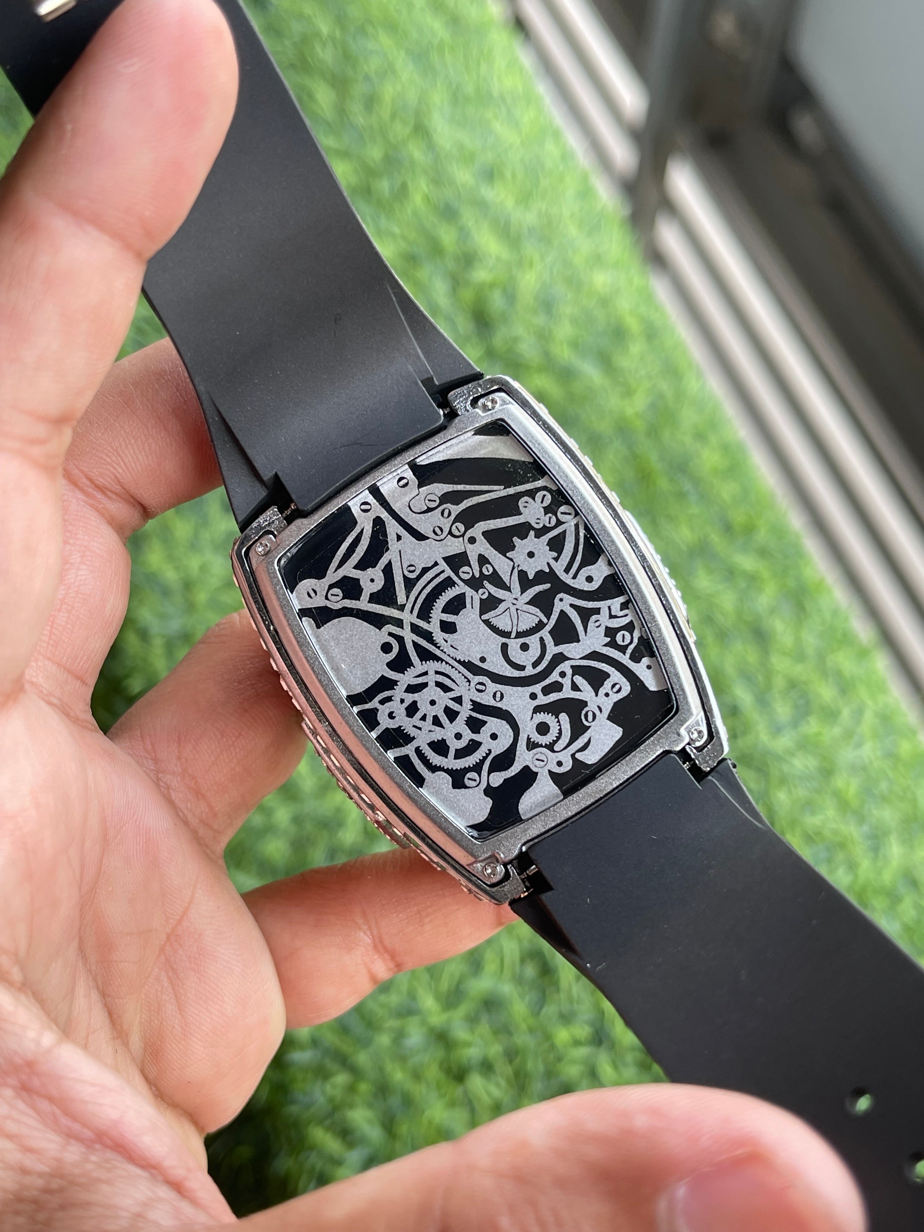 RC Jaacob & Co. Bugatti Skeleton Diamond Edition – Black Steel & Blue Accent
