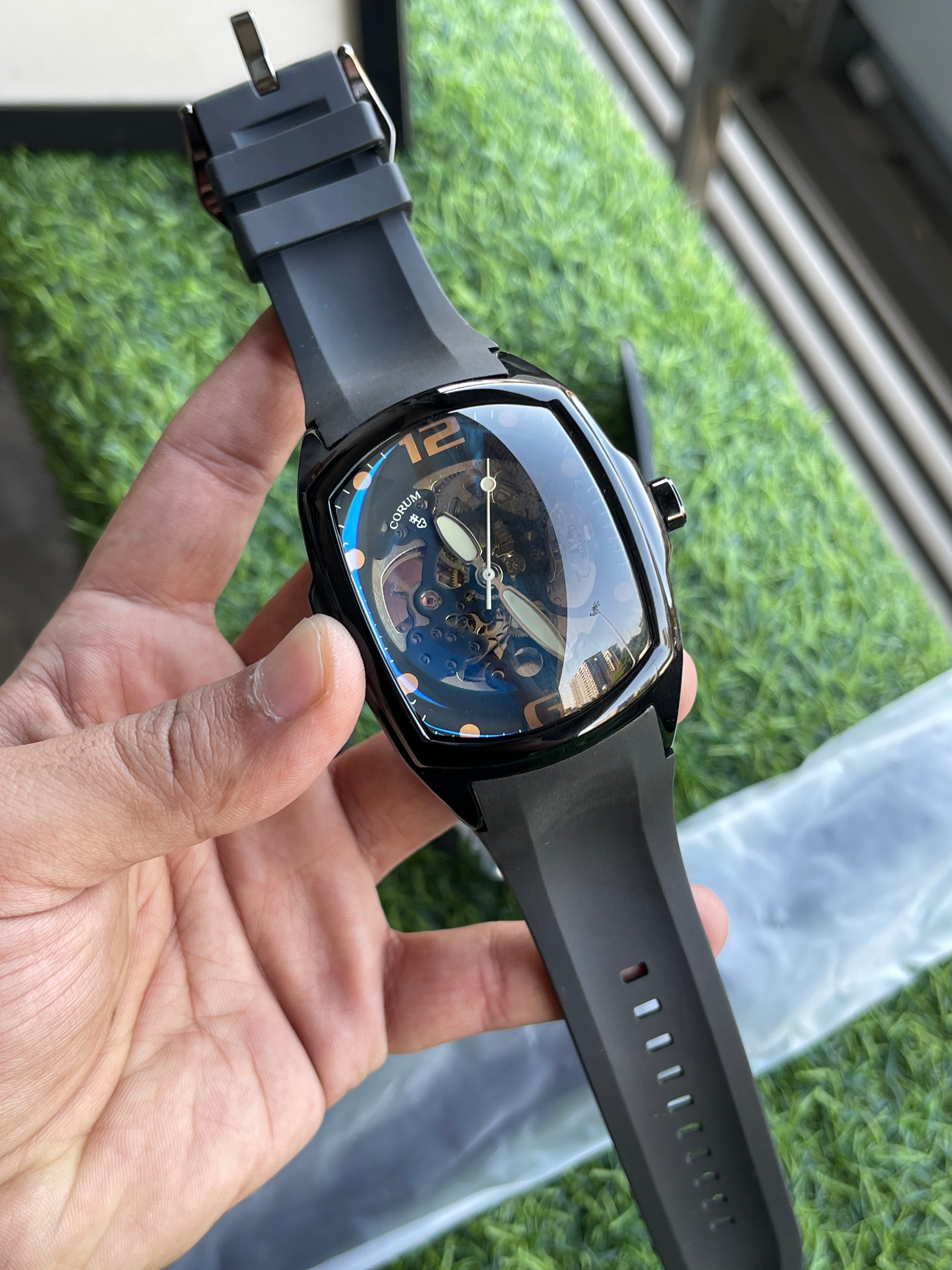 RC Coorum Golden Bridge Style Skeleton Automatic – Black Edition