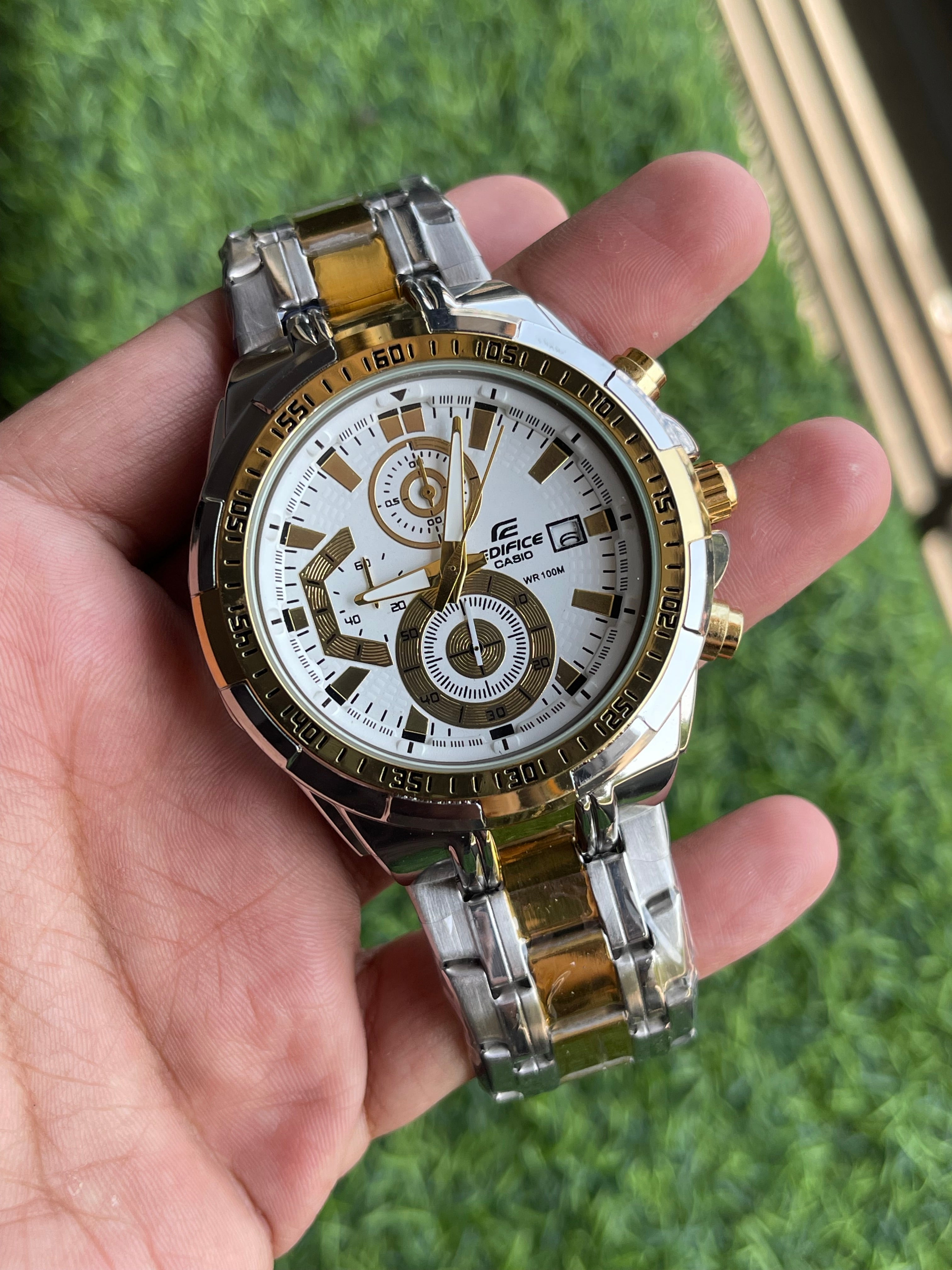 RC Ediifice Chrono Gold White Edition