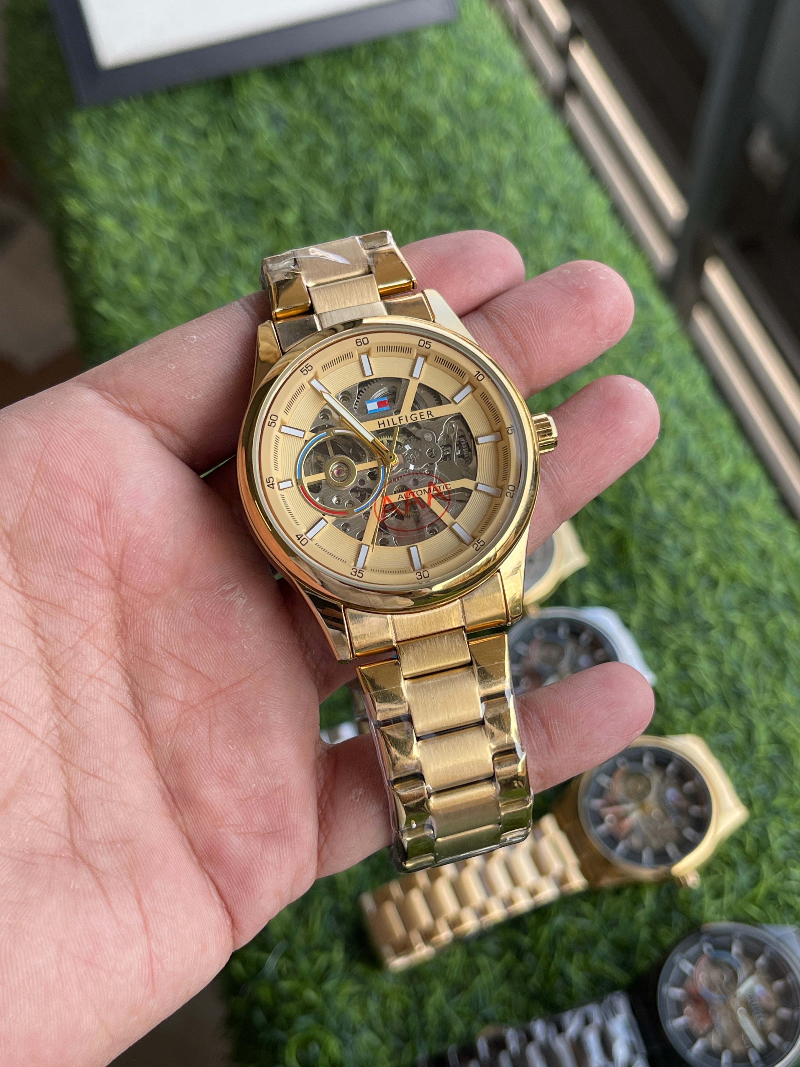 RC Tommy Automatic Skeleton Watch – Gold Edition