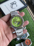 RC Casiio G-Shok Metal Series – Neon Green Dial | Stainless Steel Strap