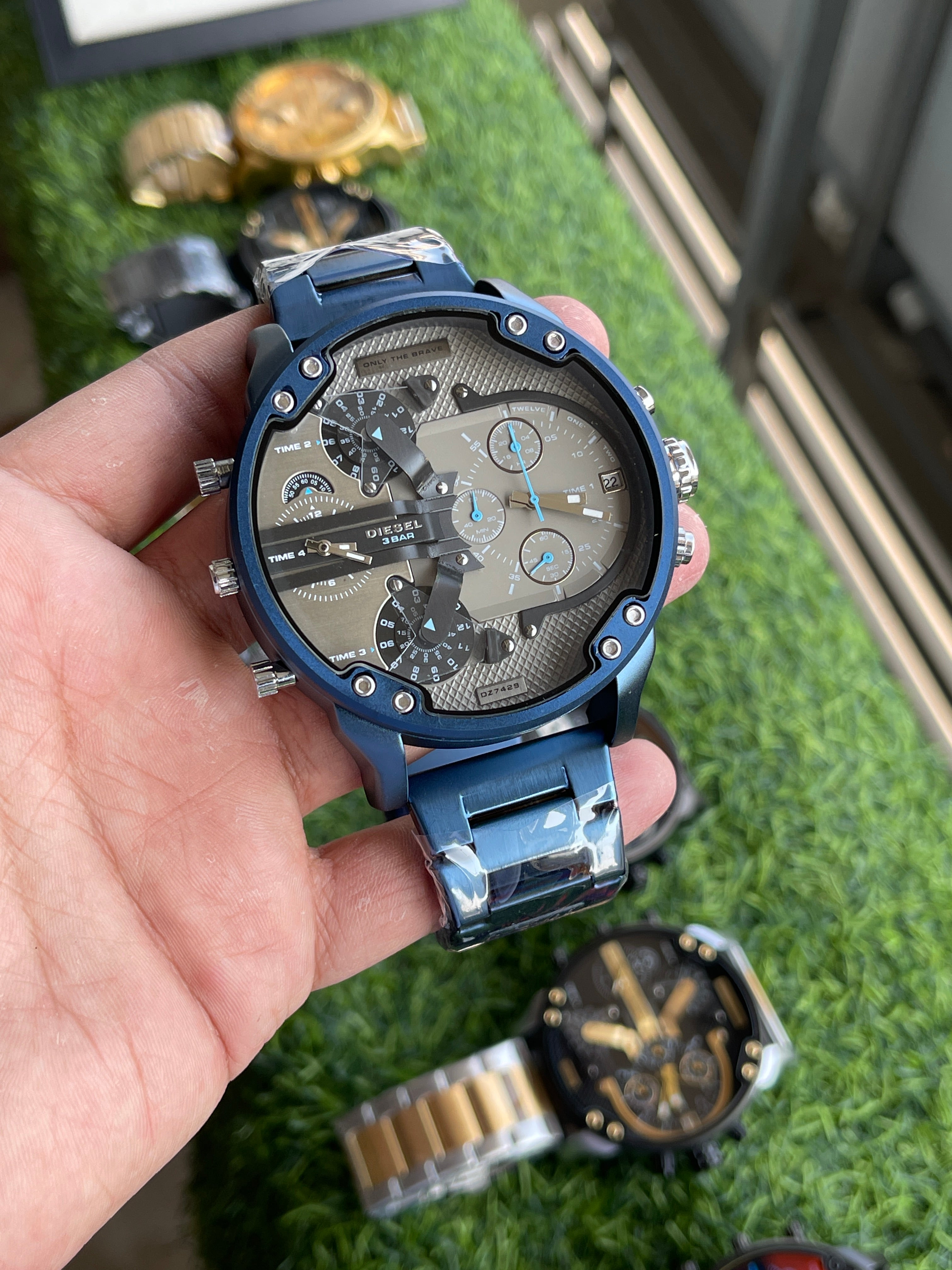 RC Diiesel Mega Chief Blue Steel Dual-Time Chronograph