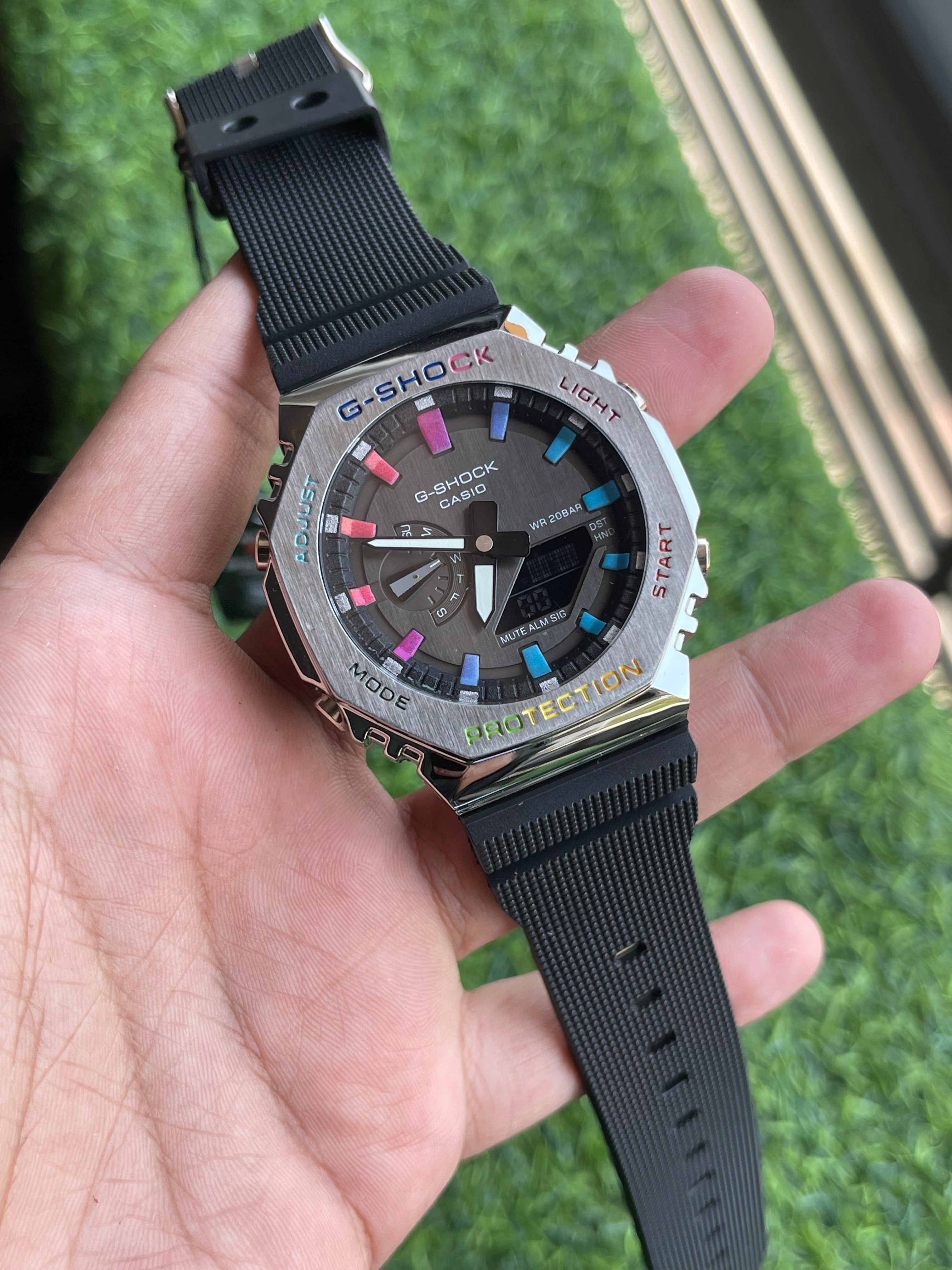RC G-Shok GM-2100 Rainbow Index Steel Edition
