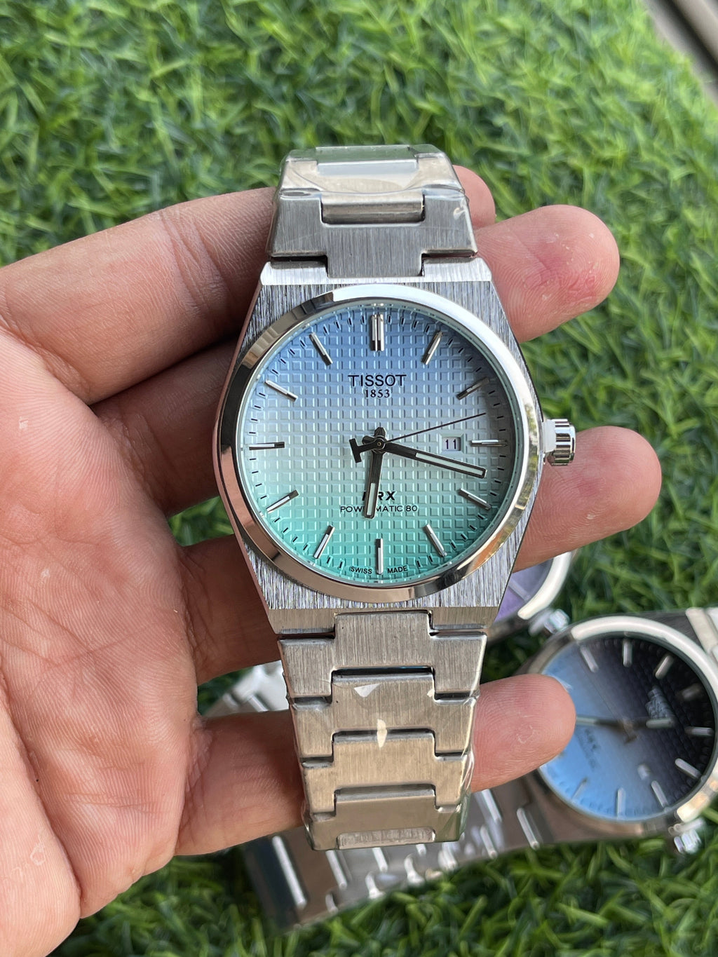 RC Tiissot PRX Powermatic 80 – Turquoise / Aqua Green Dial