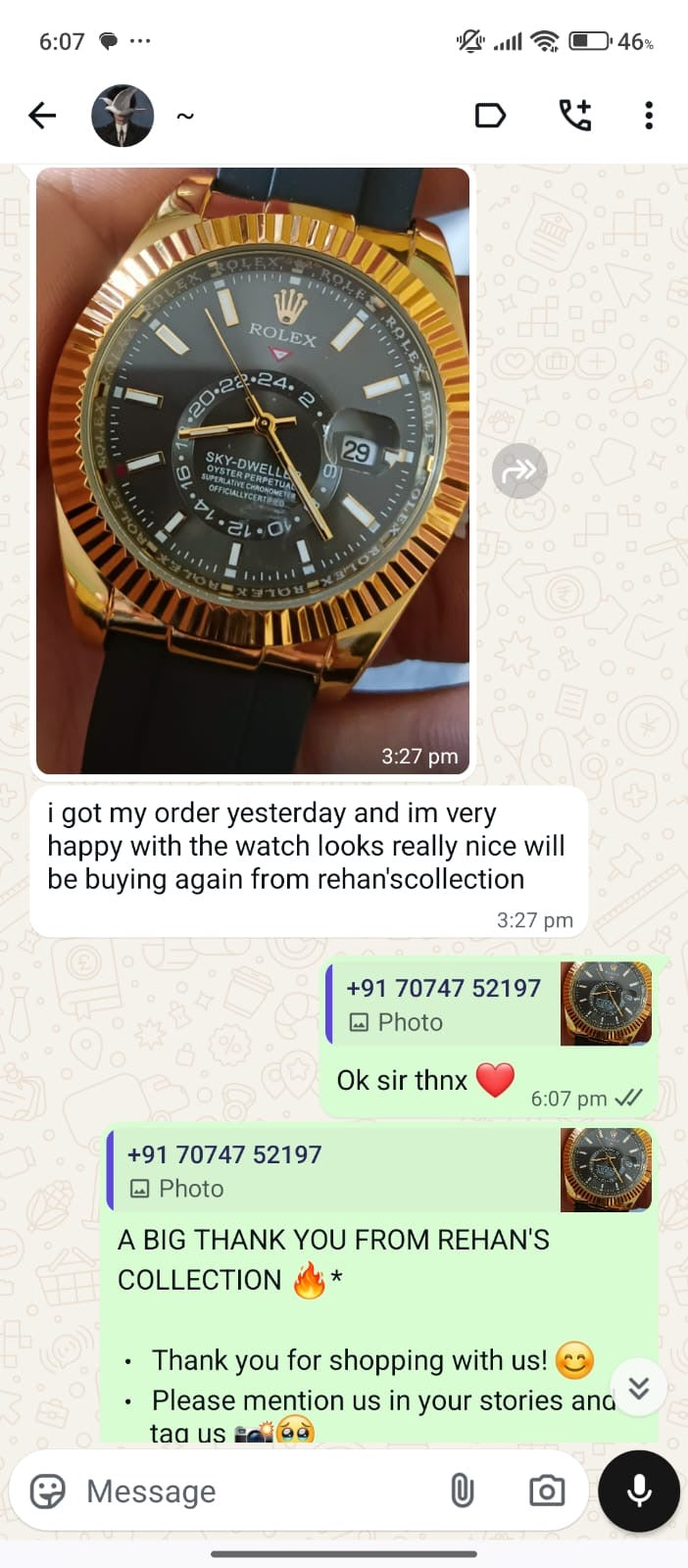 RC RLX Sky-Dweller Style Men’s Watch – Gold Case with Black Rubber Strap