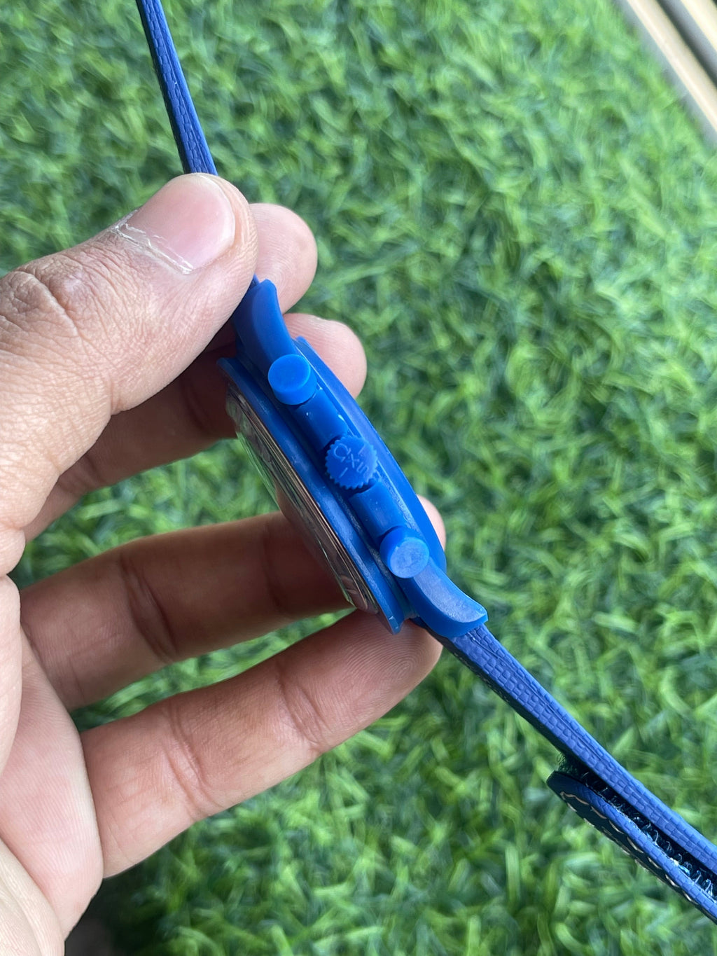 RC Omegaa x Swatch MoonSwatch “Neptune” Blue Chronograph