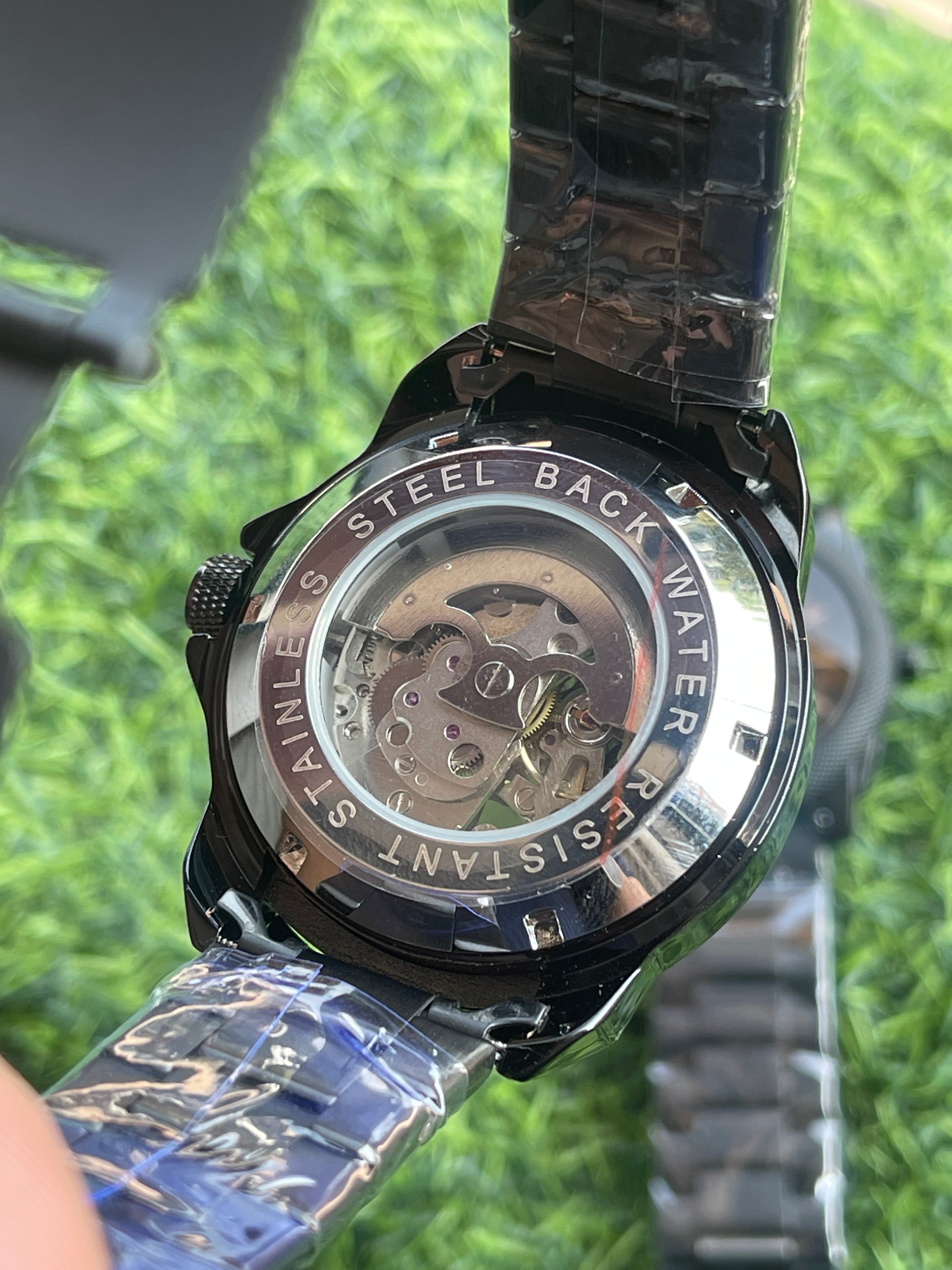 RC Fossiil Automatic Skeleton Watch – Black Edition