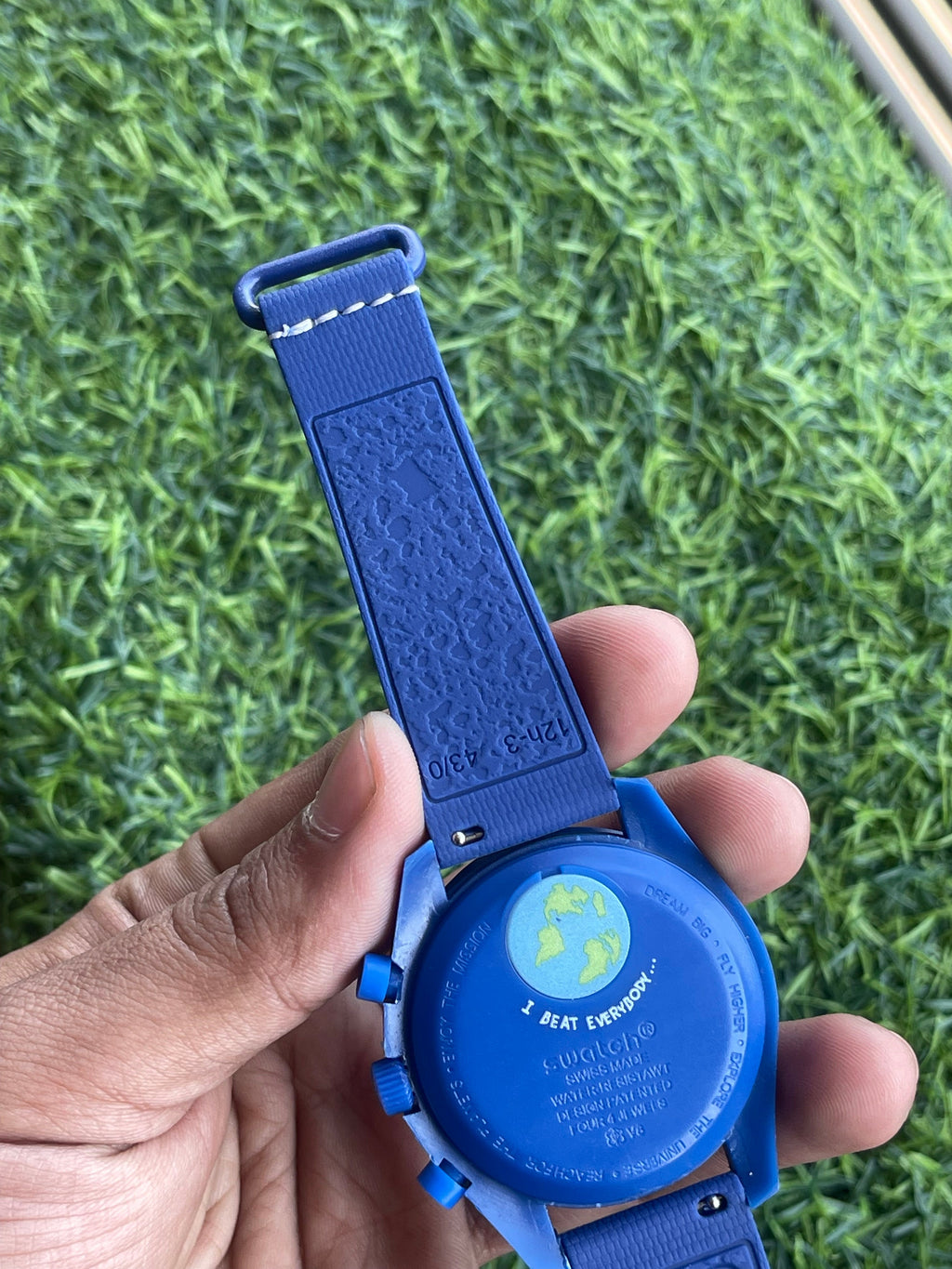 RC Omegaa x Swatch MoonSwatch “Neptune” Blue Chronograph