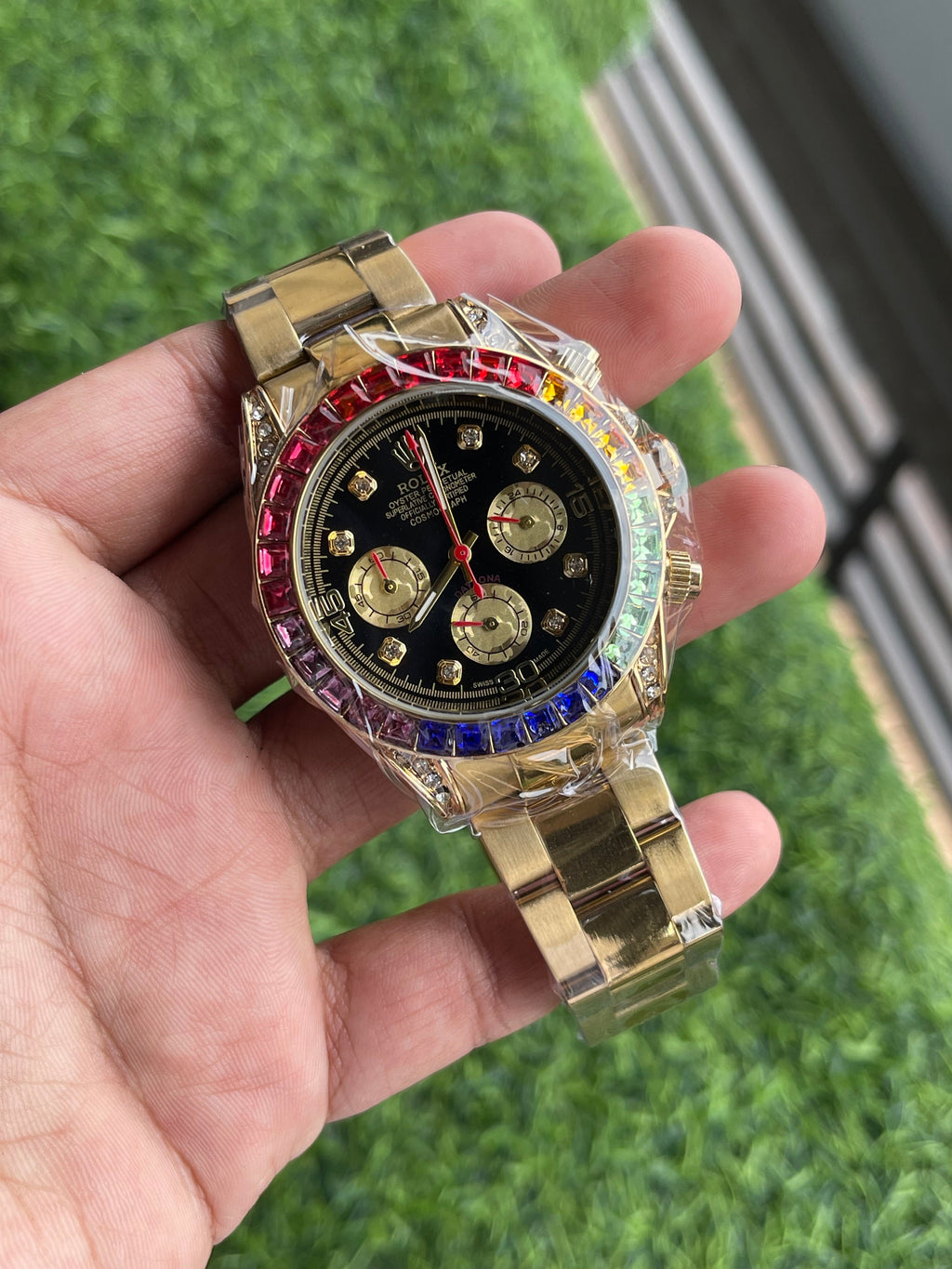RC RLX rainbow premium quality watch (featured by virat kohli)