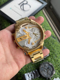 RC Diiesel Mega Chief Dual-Time Chronograph – Gold Stainless Steel Edition