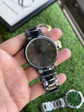 RC Armanii (A|X) All-Black Stainless Steel Watch – Charcoal Sunray Dial