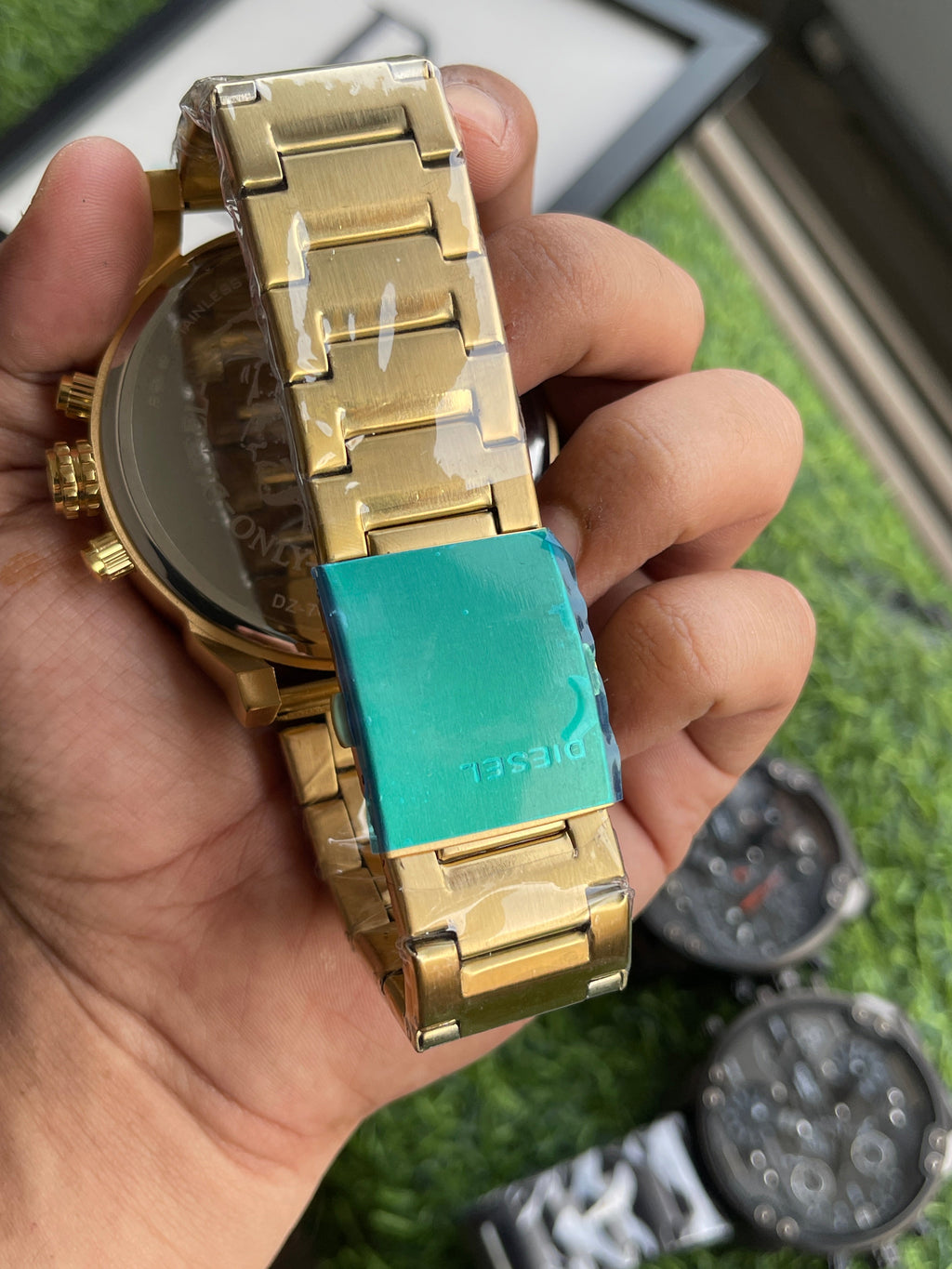 RC Diiesel Mega Chief Dual-Time Chronograph – Gold Stainless Steel Edition