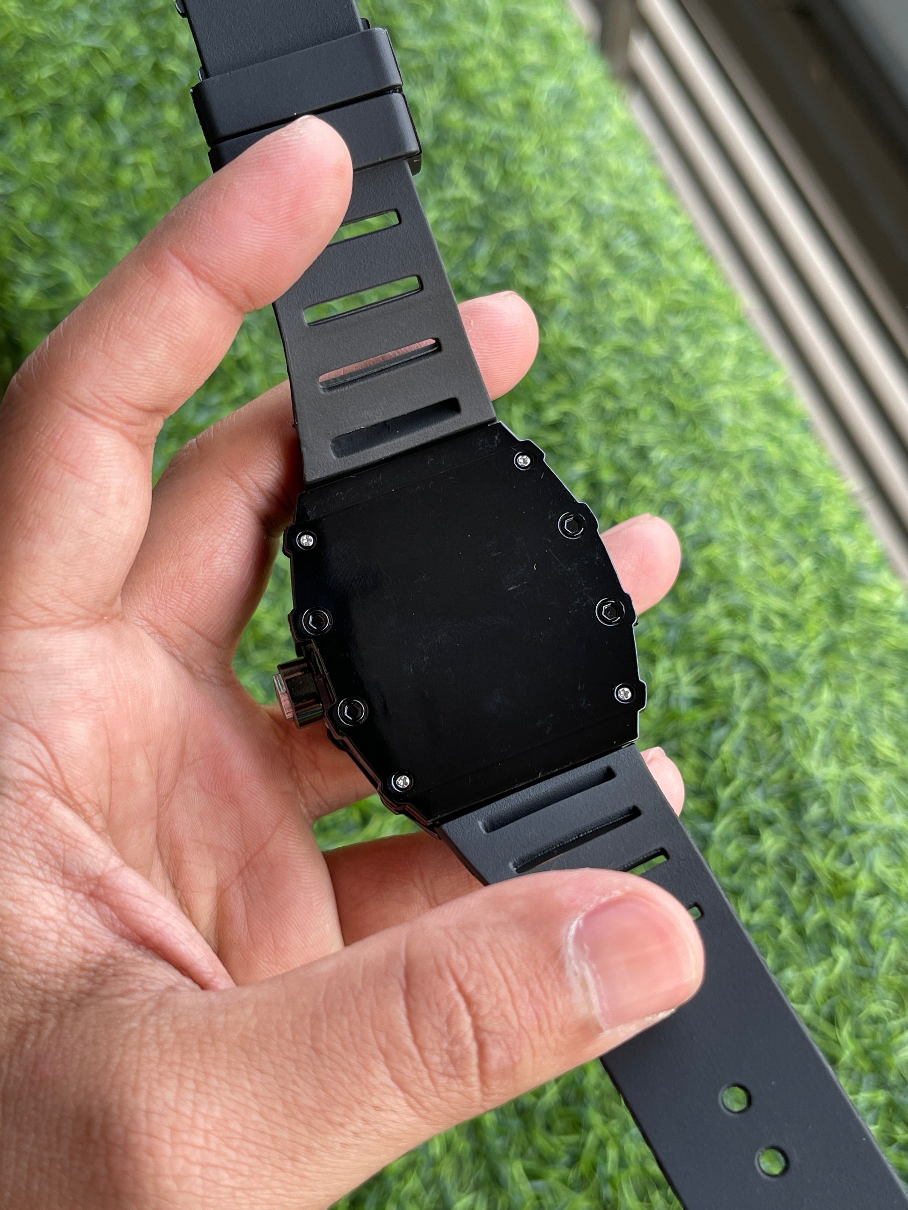 RC Richaard Miille – Black Skeleton Quartz Watch