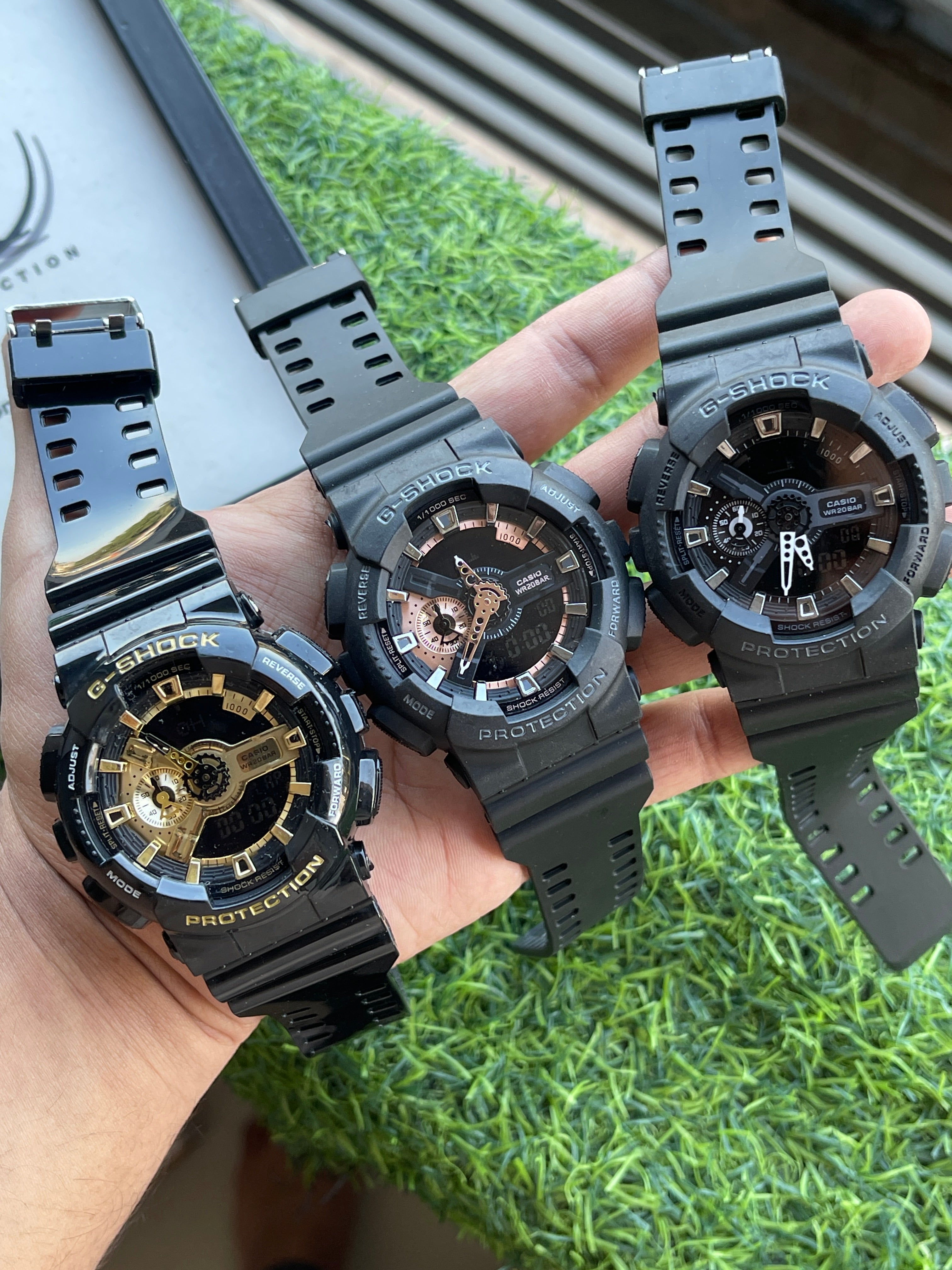 RC Casiio G-Shok Analog-Digital Men’s Watch – Black & Rose Gold Edition