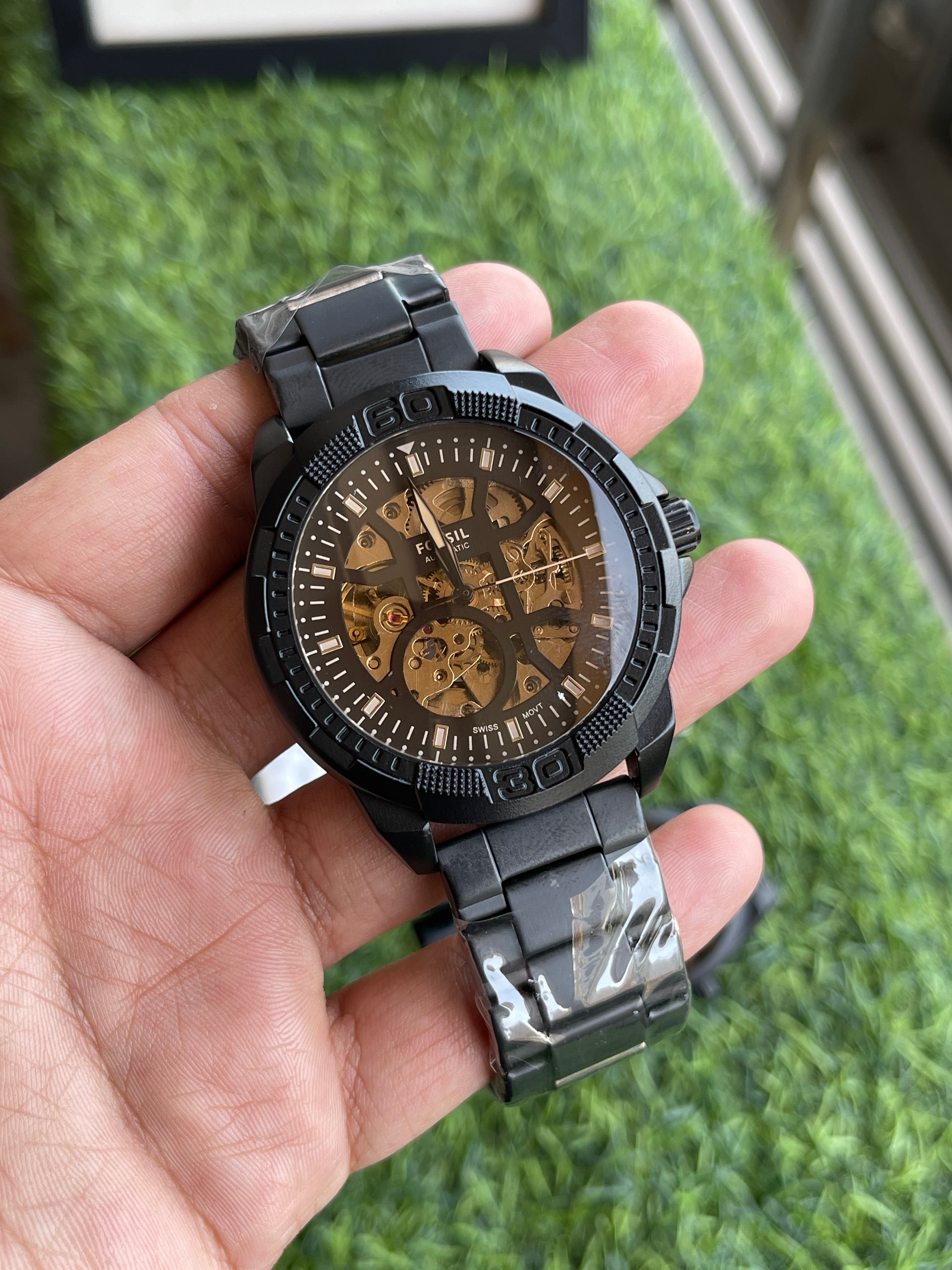 RC Fossiil Automatic Skeleton – Black Titan Edition