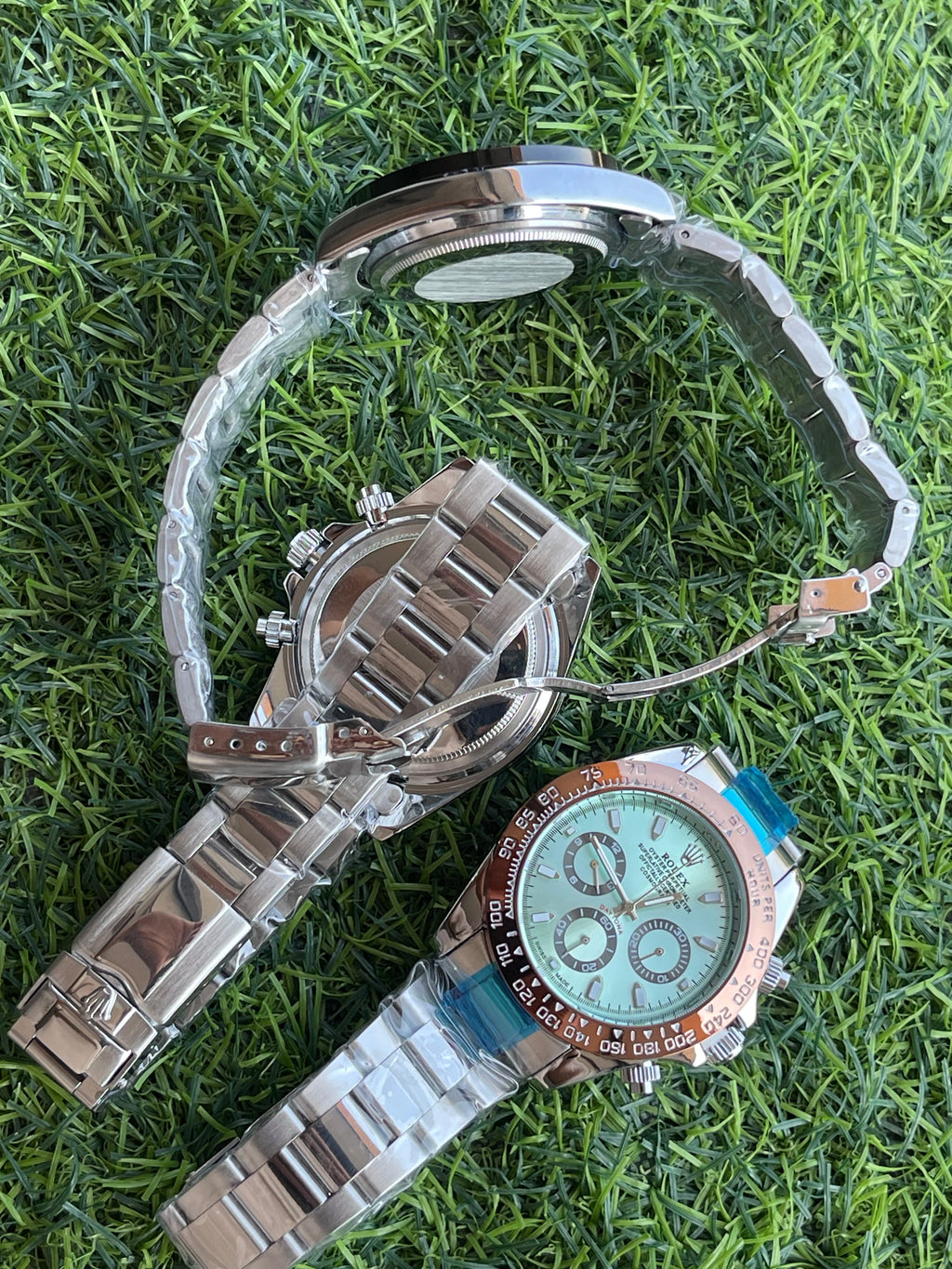 RC RLX Luxury Chronograph Stainless Steel Watch – Daytona-Style Design