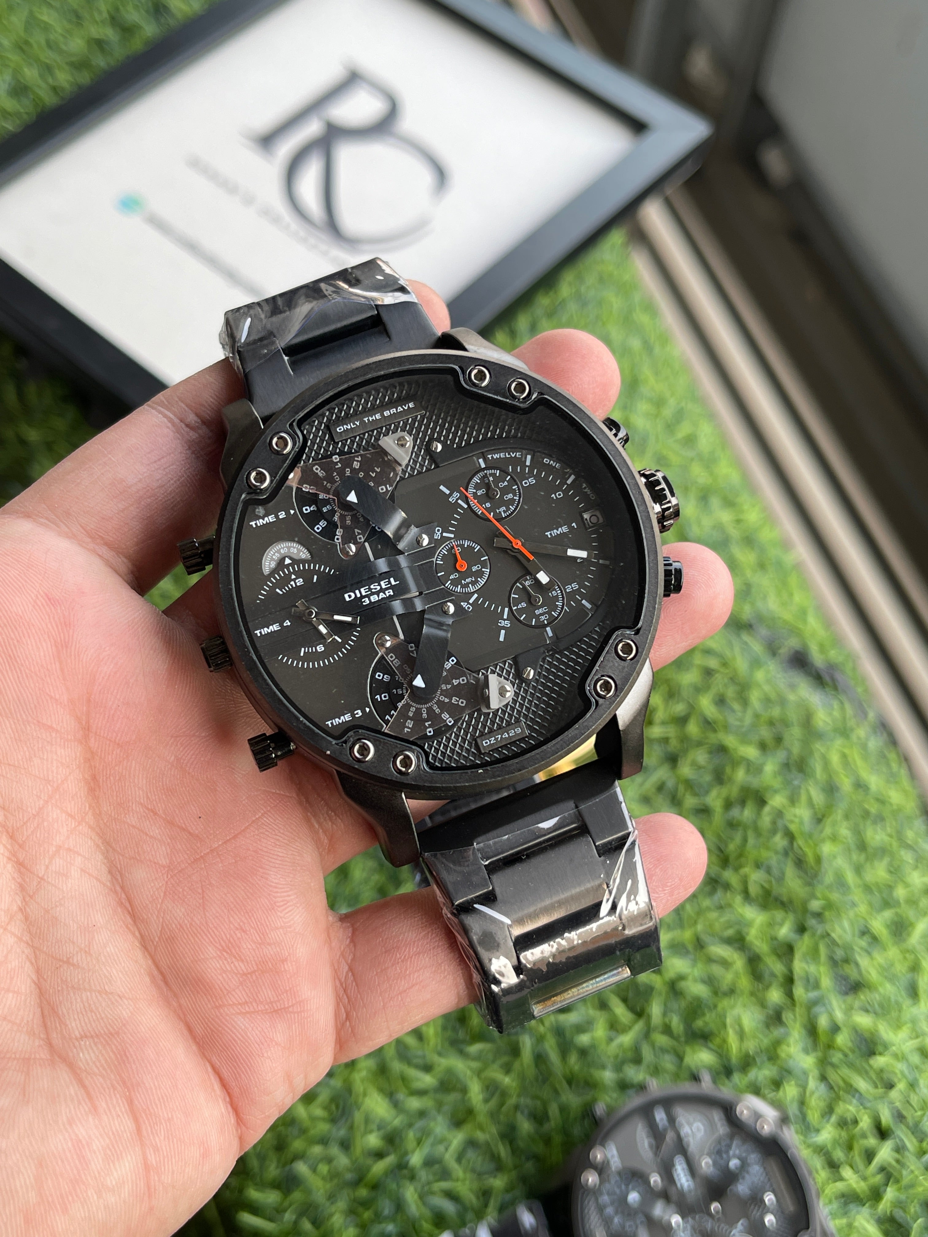 RC Diiesel Mega Chief Dual-Time Chronograph – Black Stainless Steel Edition