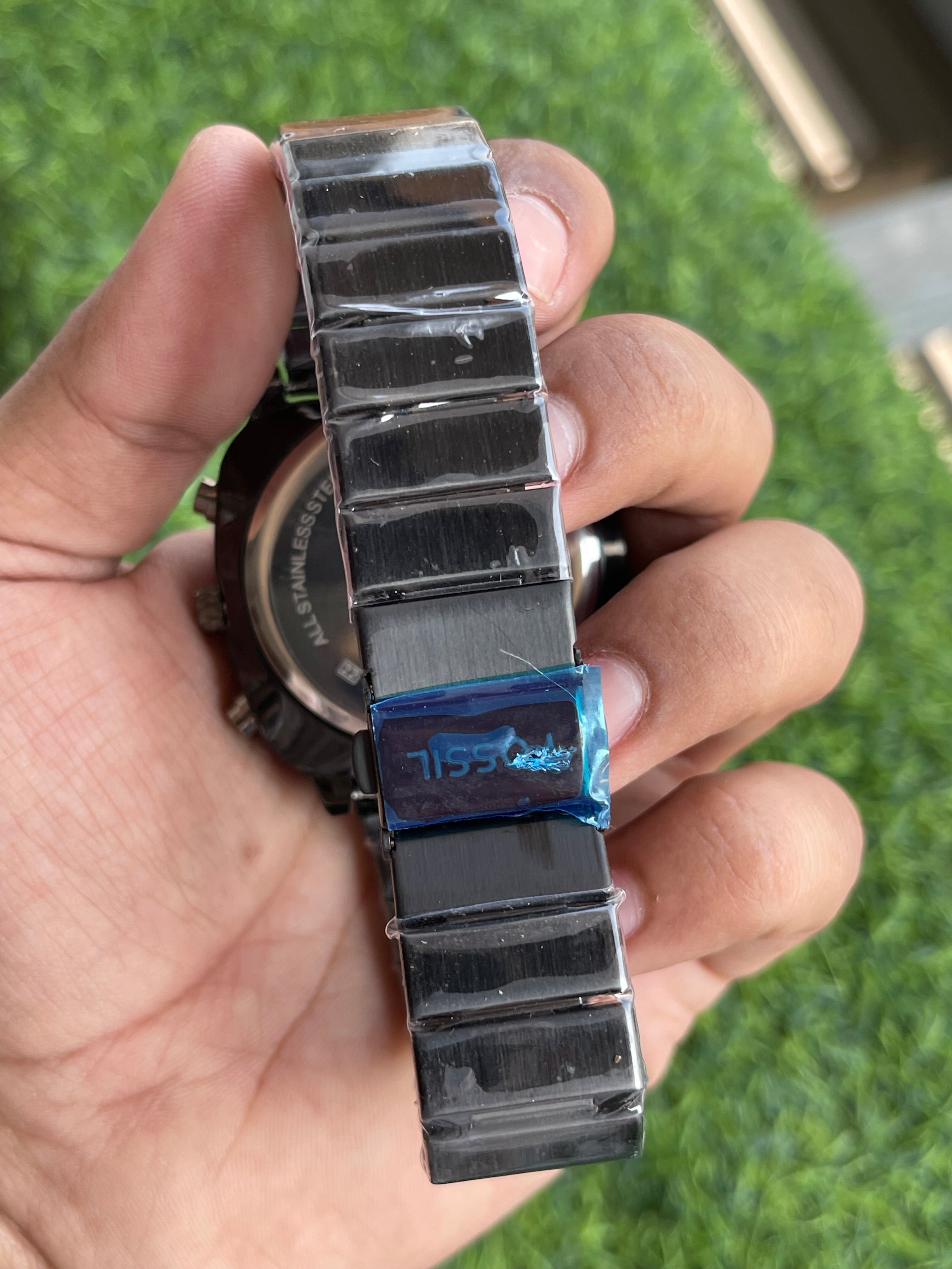 RC Fossiil Dual-Time Digital–Analog Watch – Black Edition