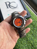 RC Nikee Sport Watch – Black & Orange Dial