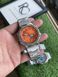 RC Casiio G-Shok Metal Series – Orange Dial | Stainless Steel Strap