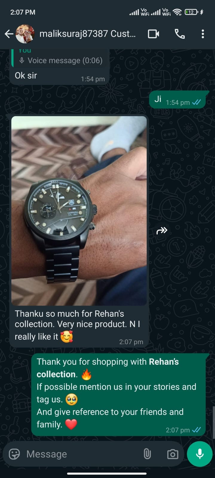RC TAG CR-7 LUXURY PREMIUM WATCH