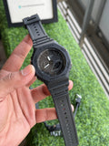 RC Casiio G-Shok GA-2100 All-Black Stealth Dial Watch