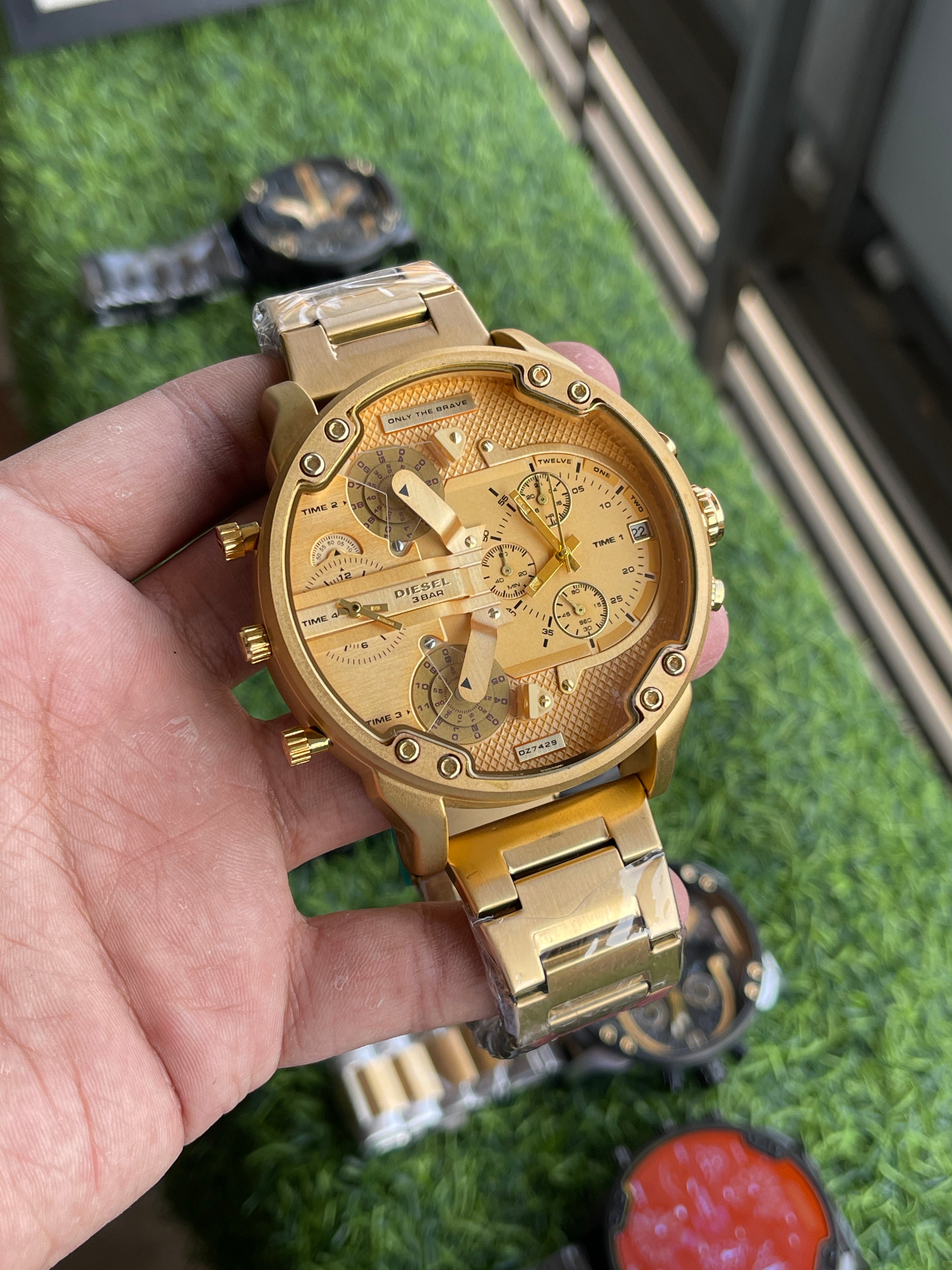 RC Diiesel Mega Chief Dual-Time Chronograph – Full Gold Edition