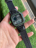 RC Casiio World Time Illuminator Digital Watch (black)